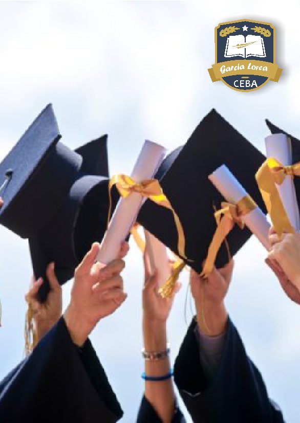 Egresada del CEBA García Lorca el día de su graduación